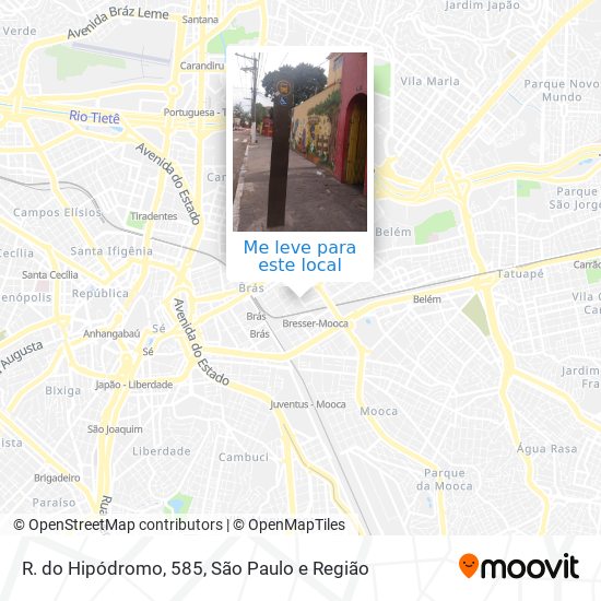 R. do Hipódromo, 585 mapa