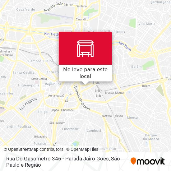 Rua Do Gasômetro 346 - Parada Jairo Góes mapa