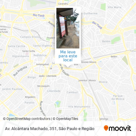 Av. Alcântara Machado, 351 mapa