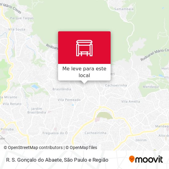 R. S. Gonçalo do Abaete mapa