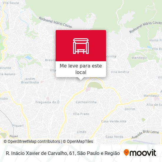 R. Inácio Xavier de Carvalho, 61 mapa