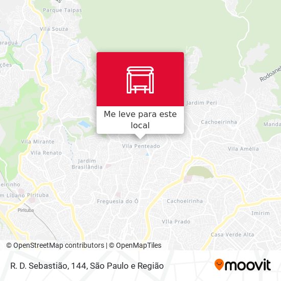 R. D. Sebastião, 144 mapa