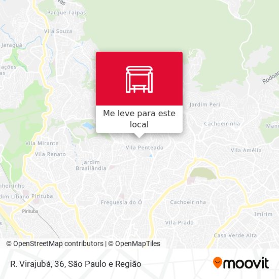 R. Virajubá, 36 mapa