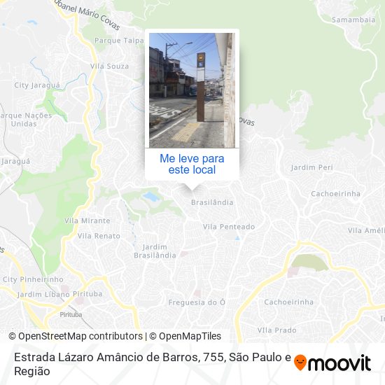 Estrada Lázaro Amâncio de Barros, 755 mapa