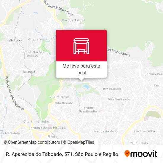 R. Aparecida do Taboado, 571 mapa
