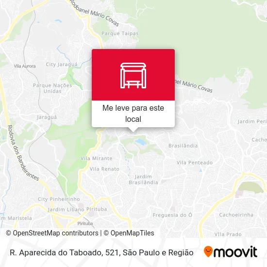 R. Aparecida do Taboado, 521 mapa