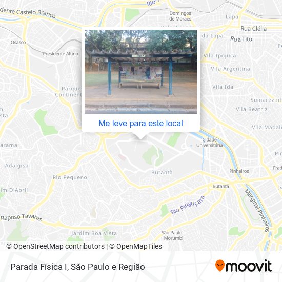 Parada Física I mapa