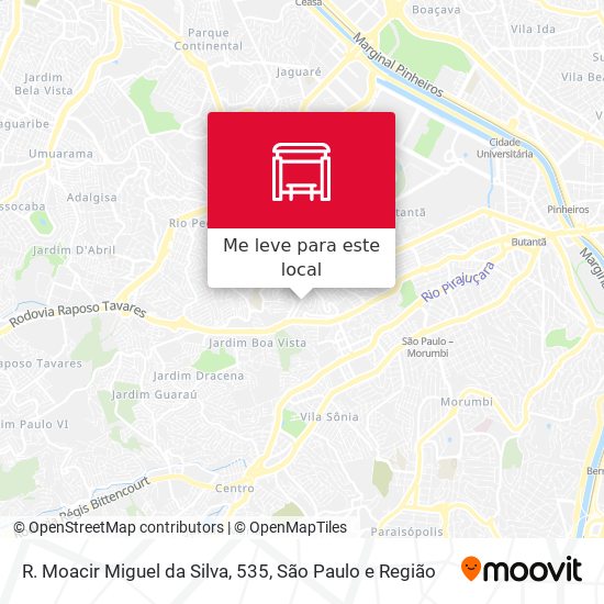 R. Moacir Miguel da Silva, 535 mapa