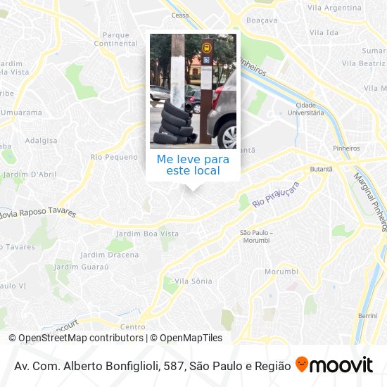 Av. Com. Alberto Bonfiglioli, 587 mapa