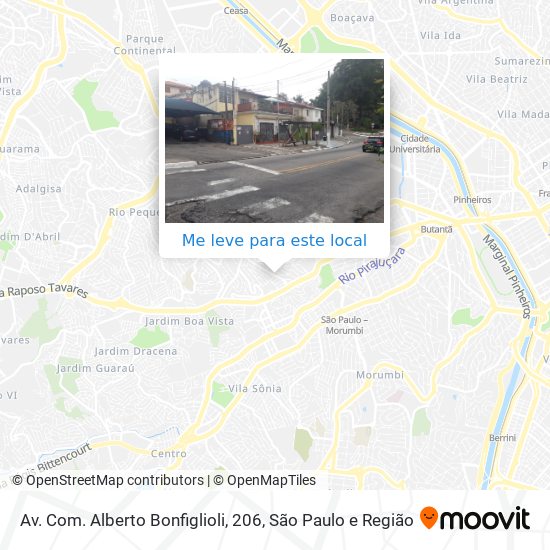 Av. Com. Alberto Bonfiglioli, 206 mapa