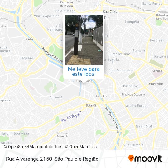 Rua Alvarenga 2150 mapa