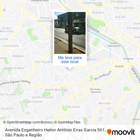 Avenida Engenheiro Heitor Antônio Eiras Garcia 561 mapa