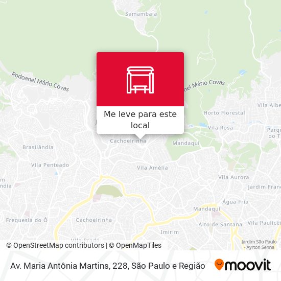 Av. Maria Antônia Martins, 228 mapa
