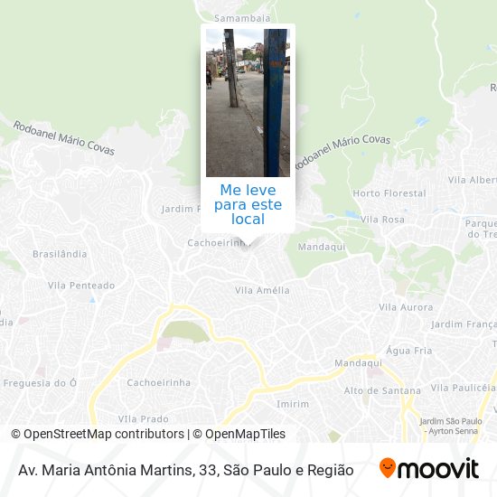 Av. Maria Antônia Martins, 33 mapa