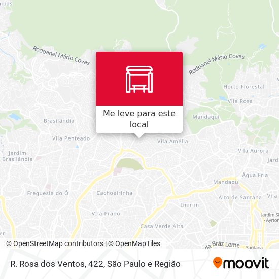 R. Rosa dos Ventos, 422 mapa