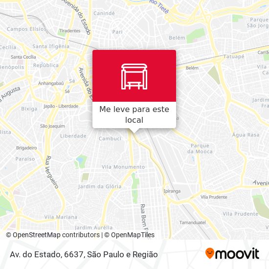 Av. do Estado, 6637 mapa