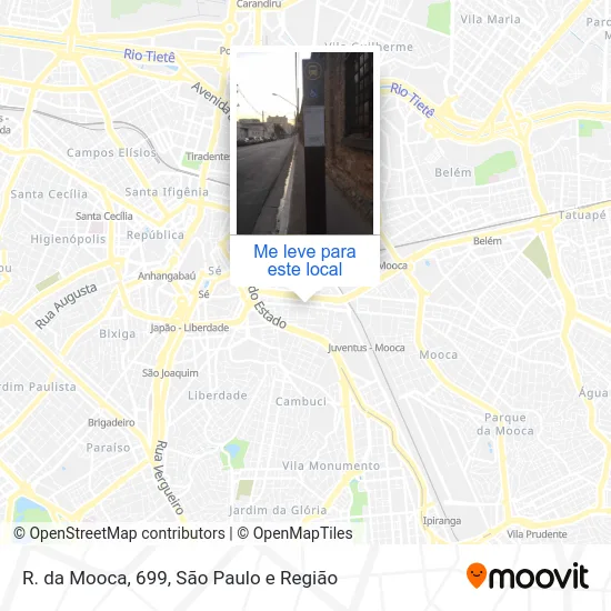 R. da Mooca, 699 mapa