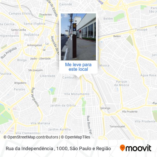 Rua da Independência , 1000 mapa