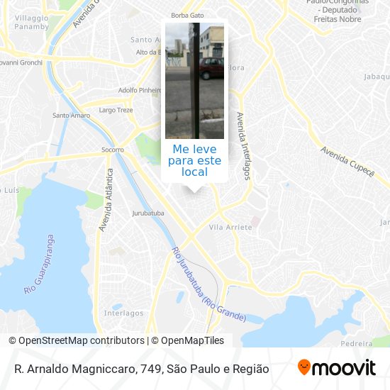 R. Arnaldo Magniccaro, 749 mapa
