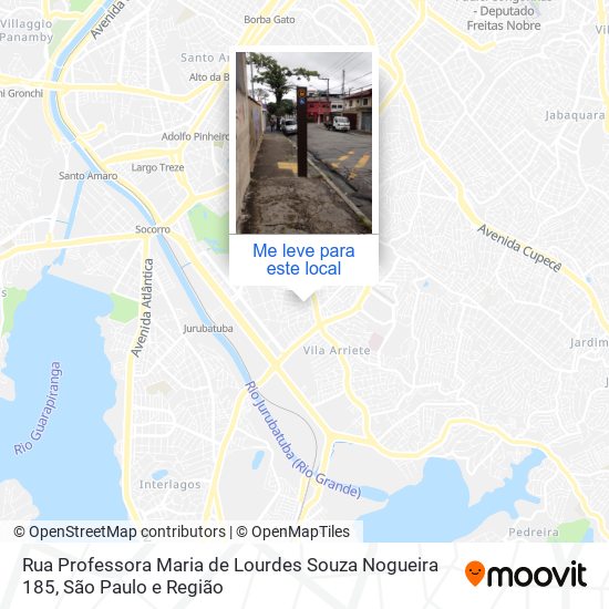 Rua Professora Maria de Lourdes Souza Nogueira 185 mapa