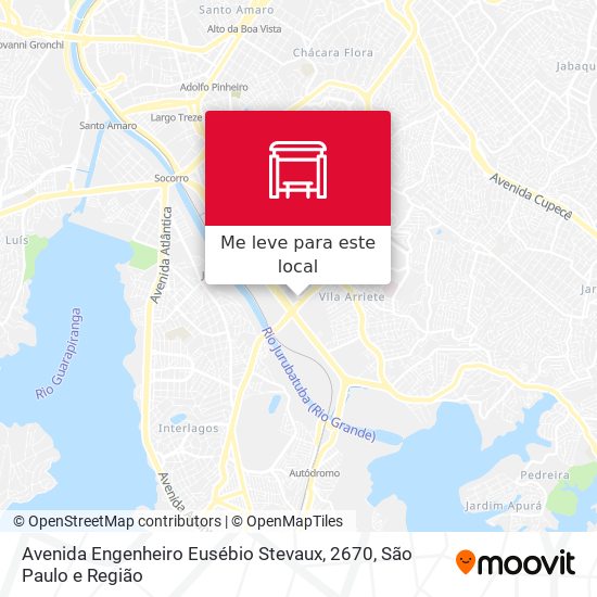 Avenida Engenheiro Eusébio Stevaux, 2670 mapa