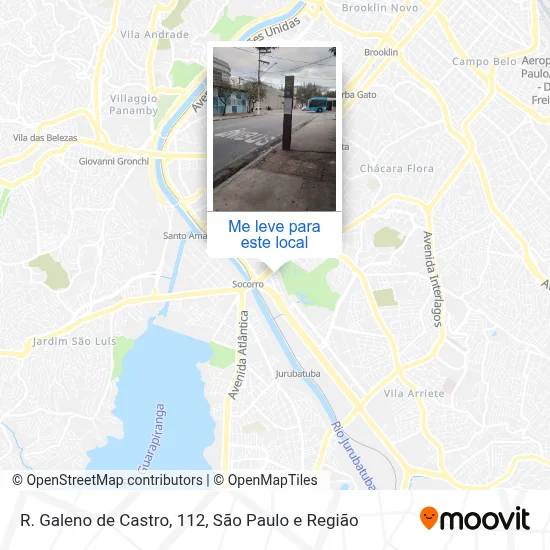 R. Galeno de Castro, 112 mapa