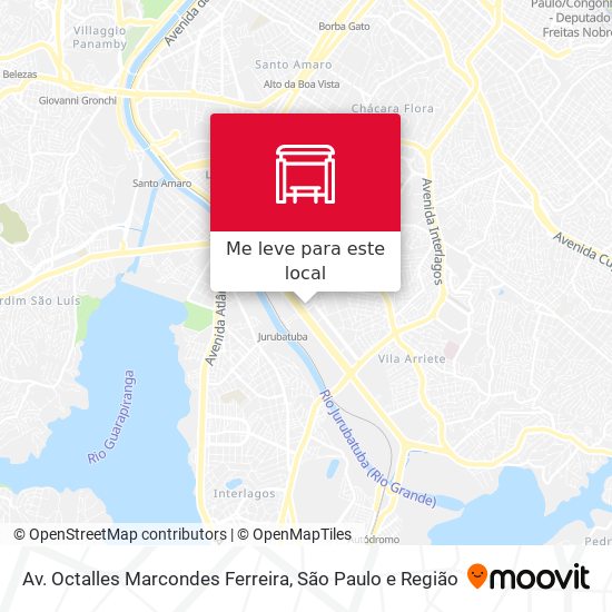 Av. Octalles Marcondes Ferreira mapa