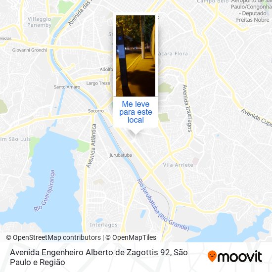 Avenida Engenheiro Alberto de Zagottis  92 mapa