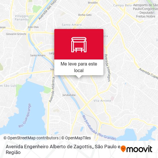 Avenida Engenheiro Alberto de Zagottis, mapa