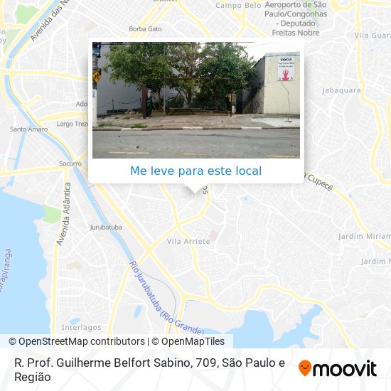 R. Prof. Guilherme Belfort Sabino, 709 mapa