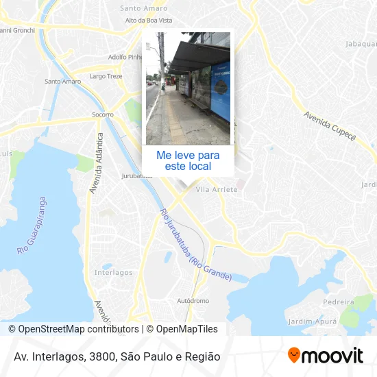Av. Interlagos, 3800 mapa