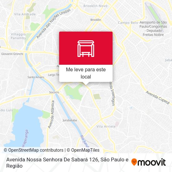 Avenida Nossa Senhora De Sabará 126 mapa