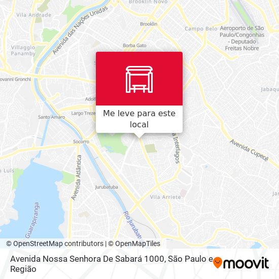 Avenida Nossa Senhora De Sabará 1000 mapa