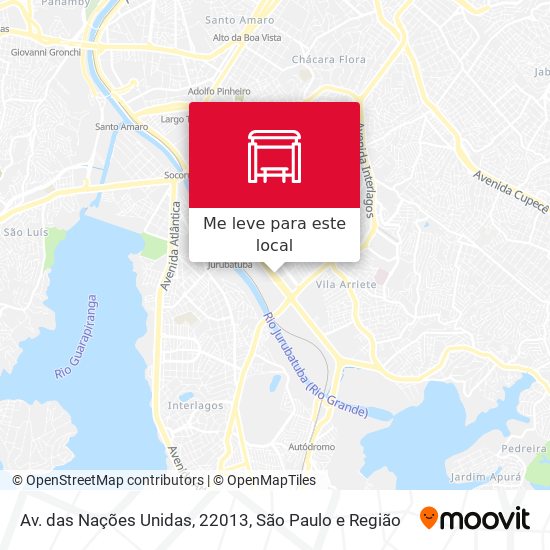 Av. das Nações Unidas, 22013 mapa