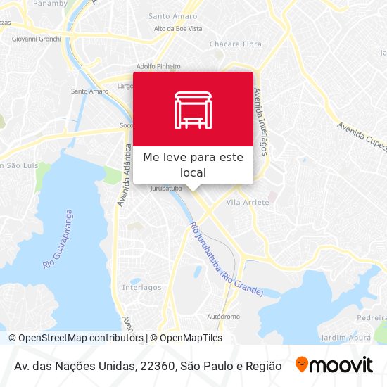 Av. das Nações Unidas, 22360 mapa