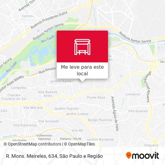 R. Mons. Meireles, 634 mapa