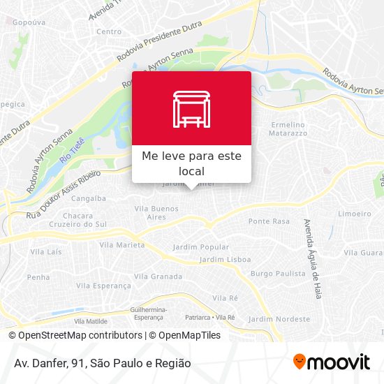 Av. Danfer, 91 mapa