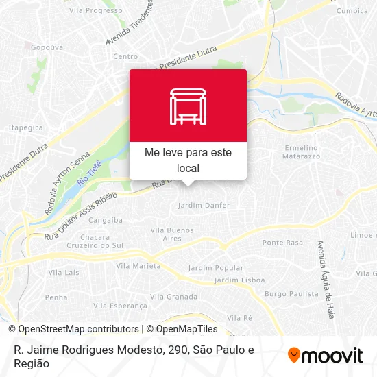 R. Jaime Rodrigues Modesto, 290 mapa
