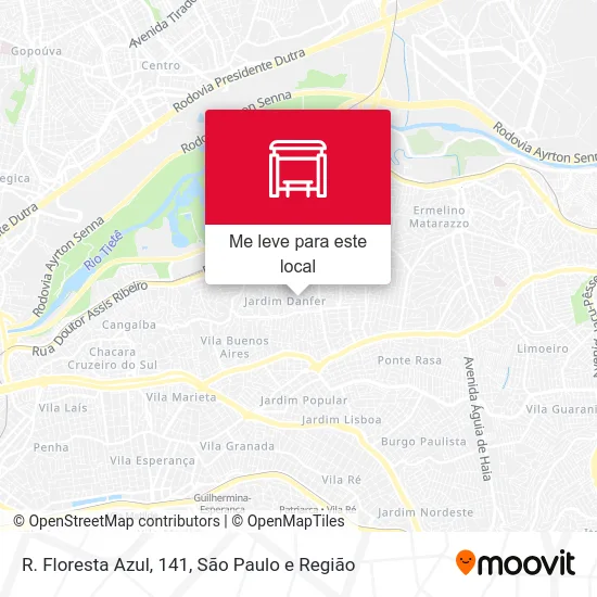 R. Floresta Azul, 141 mapa