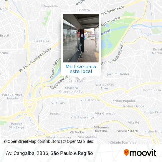 Av. Cangaiba, 2836 mapa