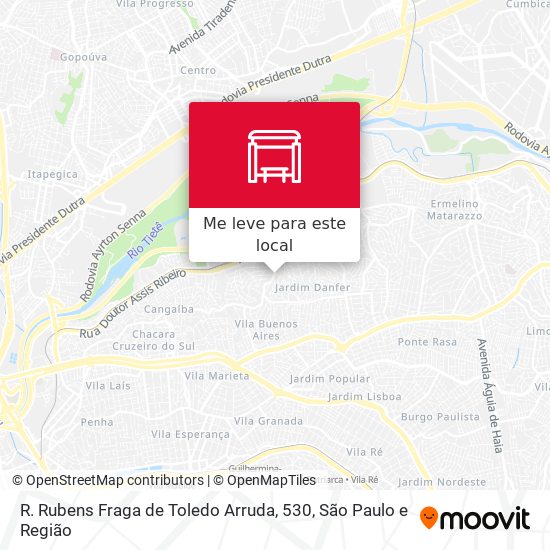 R. Rubens Fraga de Toledo Arruda, 530 mapa