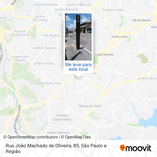 Rua João Machado de Oliveira, 85 mapa
