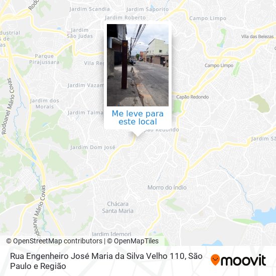 Rua Engenheiro José Maria da Silva Velho 110 mapa