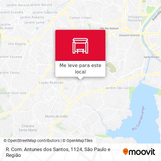 R. Com. Antunes dos Santos, 1124 mapa