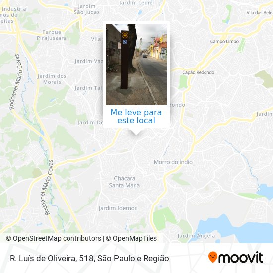 R. Luís de Oliveira, 518 mapa