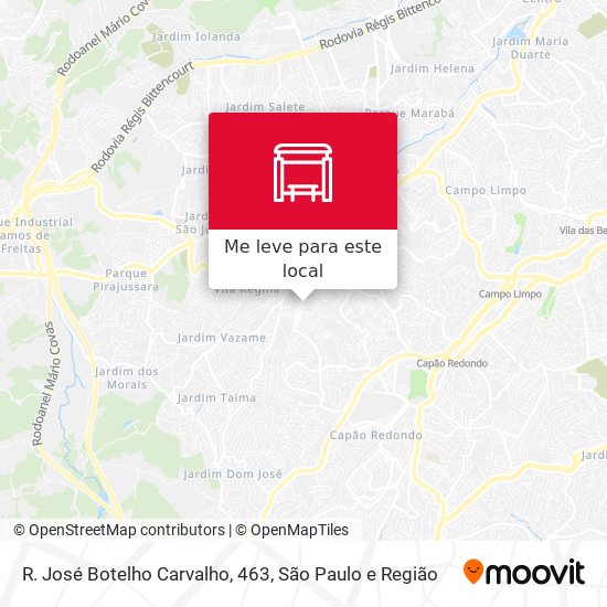 R. José Botelho Carvalho, 463 mapa