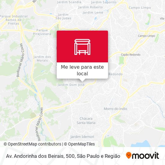 Av. Andorinha dos Beirais, 500 mapa