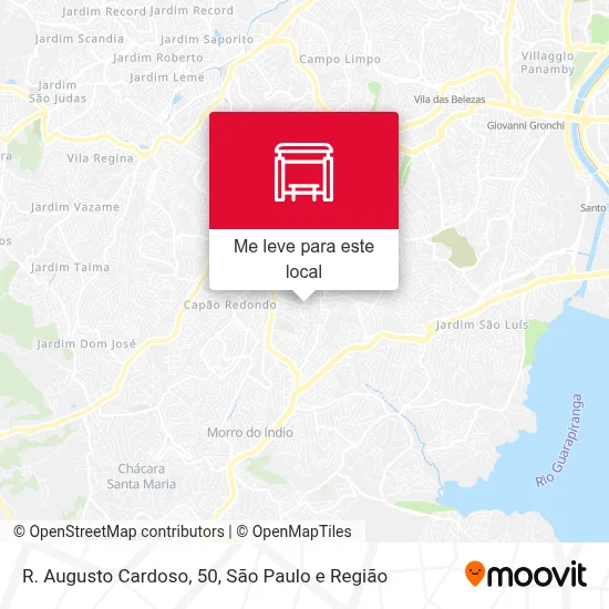 R. Augusto Cardoso, 50 mapa