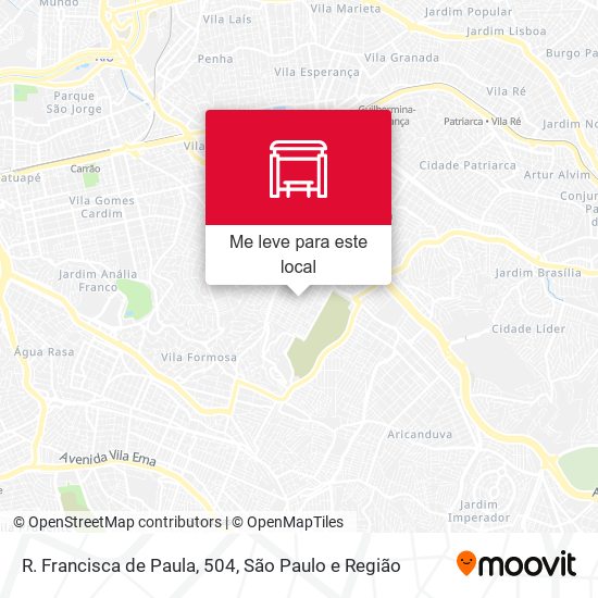 R. Francisca de Paula, 504 mapa