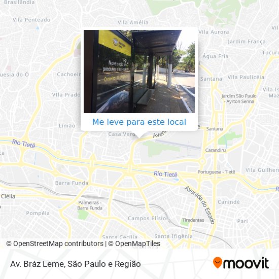 Av. Bráz Leme mapa
